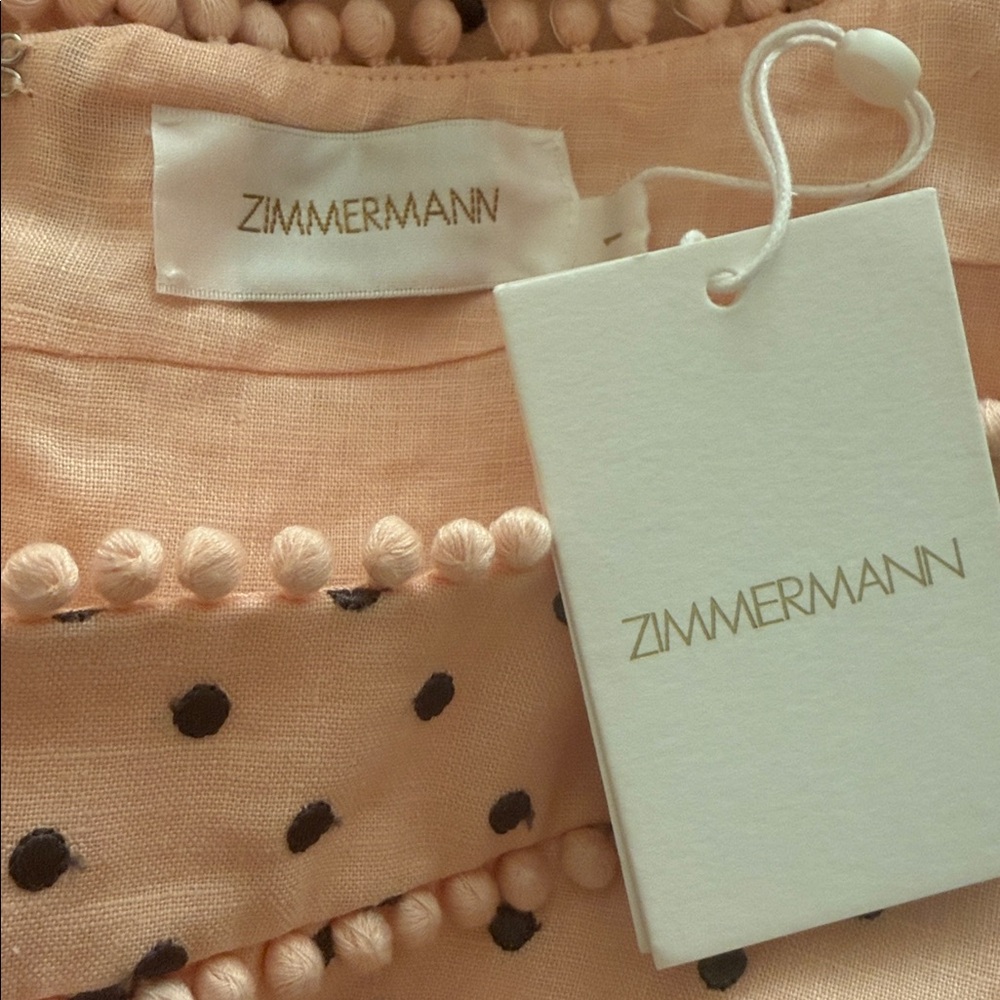 Zimmermann Painted Heart Contour Mini Dress NWT - Picture 8 of 8